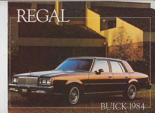 Buick Regal original Prospekt 1984  F