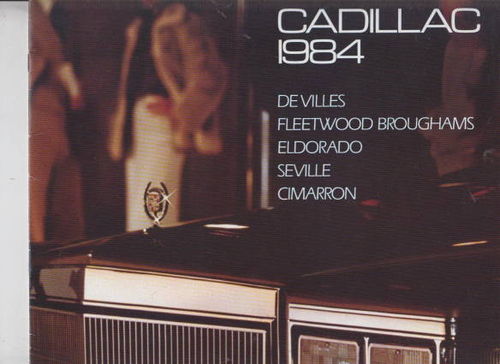 Cadillac PKW Programm Prospekt USA  1984