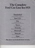 The complete Ford Car Line 1975