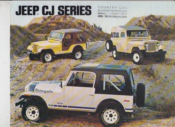 Prospekt Jeep CJ Serie USA 1979