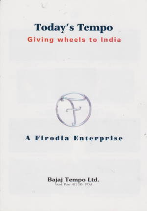 Tempo Programm Prospekt Indien