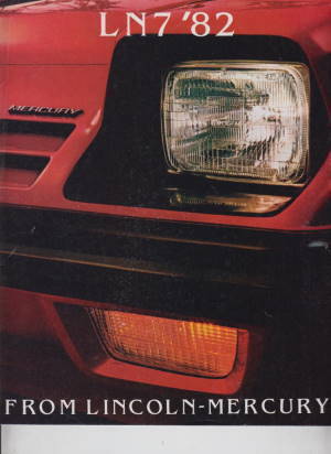 Prospekt Lincoln Mercury LN 7  - 1982 USA