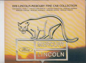 Prospekt Lincoln Mercury Programm USA 1978
