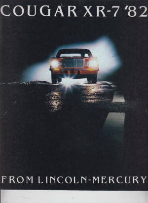 Autoprospekt Mercury Cougar XR-7 1981