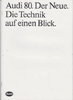 Audi 80 Technik Prospekt 1986