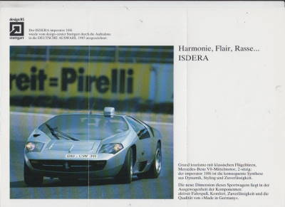 Isdera imperator 108i Prospekt 1985