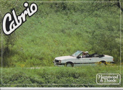 Hammond und Thiede Cabrio Prospekt