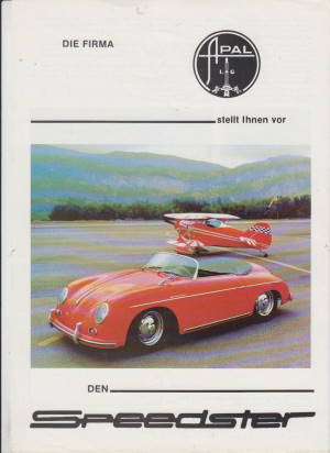 APAL Speedster Autoprospekt