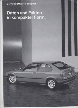 BMW 316i compakt Daten und Fakten 1994