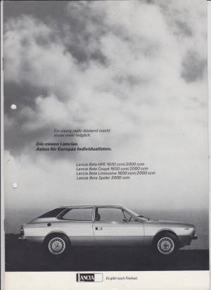 Lancia Beta  Prospekt
