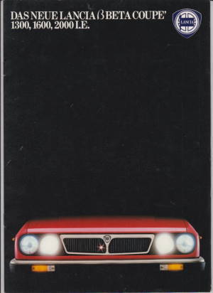Lancia Beta Coupe Prospekt 80er J.