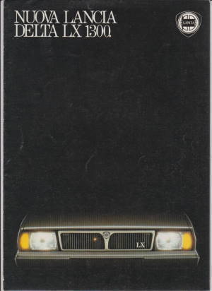 Lancia Delta LX 1300  Autoprospekt Italien 1983