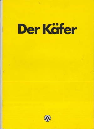 VW Käfer Prospekt 1982