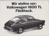VW 1600 TL  Typ 3 Prospekt 1965