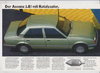 Opel Ascona 1,8i Kat  Prospekt  1985