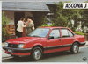 Opel Ascona J Prospekt 1982