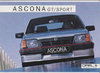 Opel Ascona C 1985 Prospekt