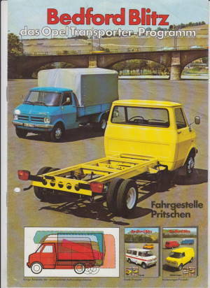 Opel Bedford Blitz 1976 Prospekt