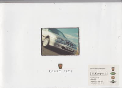 Rover 45  Autoprospekte 2000