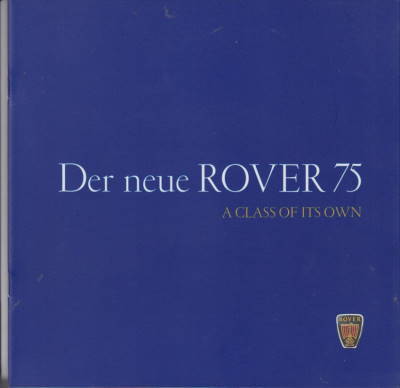 Rover  75 Prospekt 1998