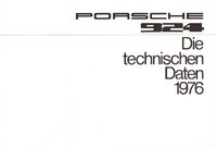 Porsche 924 Technikprospekte