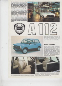 Autobianchi  A112 Prospekt