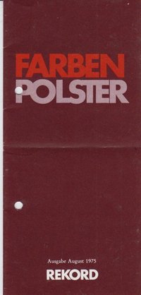 Opel Rekord D Farbkarte 1975