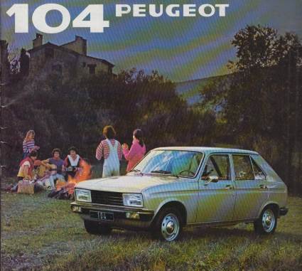 Peugeot 104 Autoprospekt 1981
