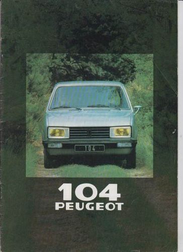 Peugeot 104 Autoprospekt 1980