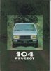 Peugeot 104 Autoprospekt 1980