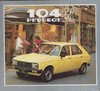 Peugeot 104 Autoprospekt 1982 NL