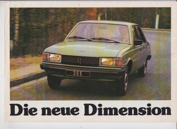 Peugeot 305 Prospekt 1979