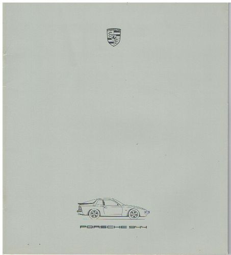Porsche 944 Prospekt 1985