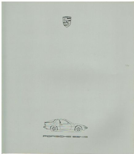 Porsche 924 S Prospekt 1985