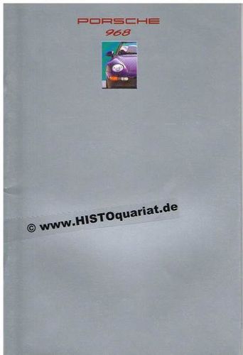 Porsche 968 Autoprospekt 1992