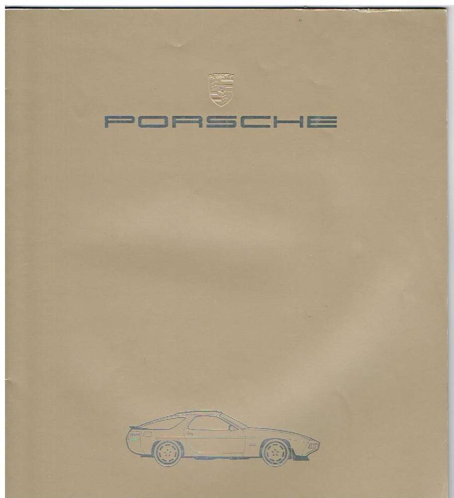 Porsche 928 Prospekt 1983