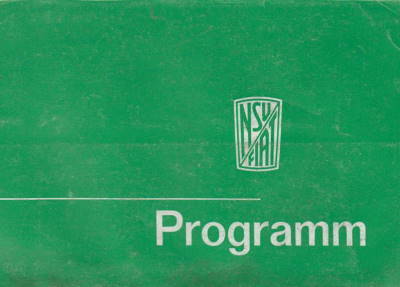 NSU  Fiat Programm 60er J.  Prospekt