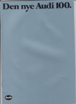 Audi 100 Autoprospekt Norwegen  1982