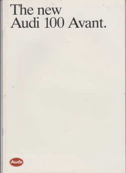 Audi 100 Avant  Autoprospekt 1983  GB