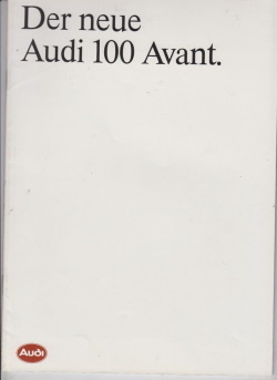 Audi 100 Avant April 1983  Autoprospekt