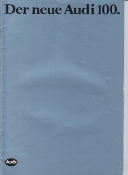 Der neue Audi 100 Autoprospekt 1982