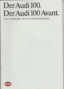 Audi 100 / Avant Autoprospekt 1985