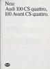 Audi 100 CS Quattro Autoprospekt