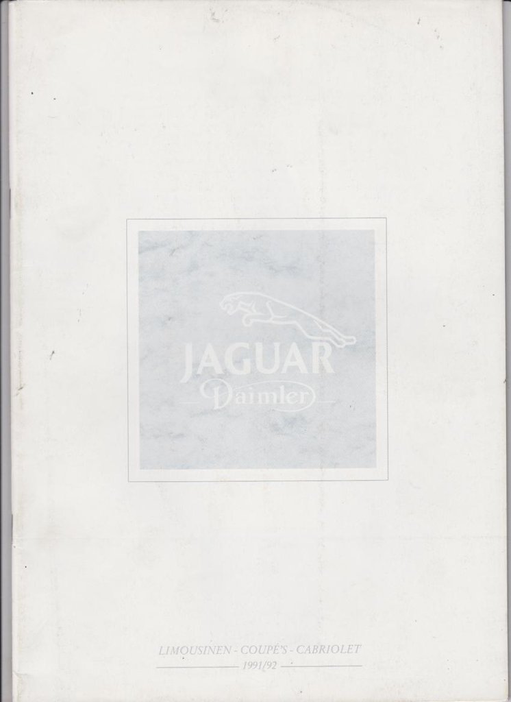 Jaguar Autoprospekt 1991
