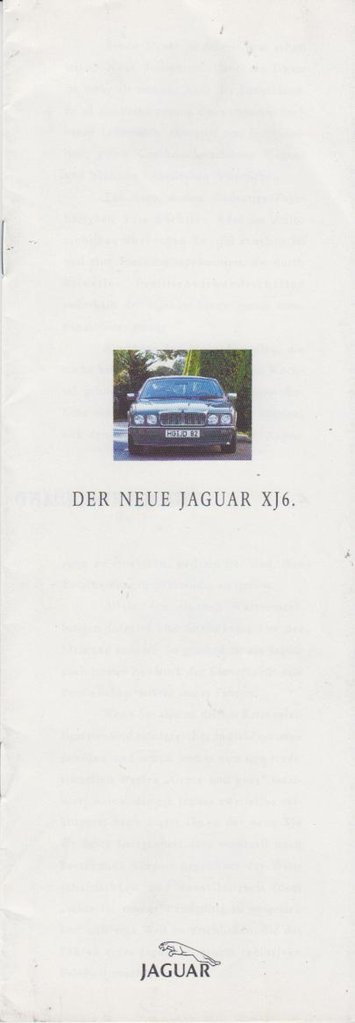 Jaguar XJ 6 Prospekt