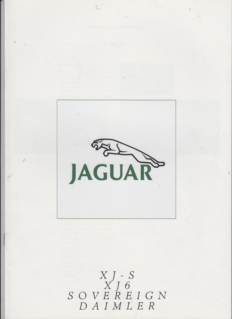 Jaguar Daimler Programm Autoprospekt