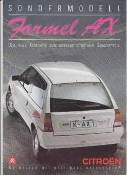 Citroen Formel AX Prospekt
