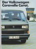 VW Caravelle Carat 1985 Prospekt