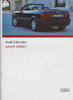 Audi Cabriolet  Sunset Autoprospekt 1993
