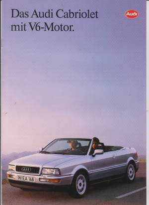 Audi Cabriolet V6  Autoprospekt